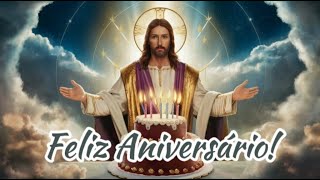 🎂 Mensagem de Aniversário Evangélica Voz Masculina [upl. by Mufinella]