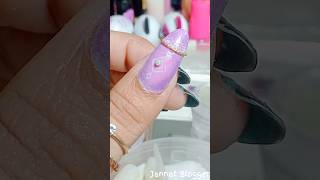 Easy Nail art design with stamper 🌸 shorts jannatblogger nailart naildesign bhootfmemailstory [upl. by Newberry37]