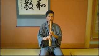 Shakuhachi traditional scale：Model Number Reigo B [upl. by Revell]