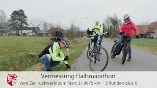 Vermesssung Halbmarathon Mühlenlauf Friedewalde [upl. by Asilef]