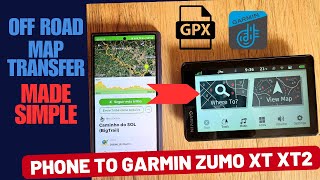 Garmin Zumo XT XT2  How to export off road maps from phone to GPS  Garmin Made simple [upl. by Py]