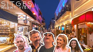 Night Tour  Sitges  we asked people in Sitges why they come here  2024 July [upl. by Anelam]