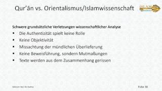 Scheinargumente von Orientalisten gegen den Quran 3  5 [upl. by Afrika]