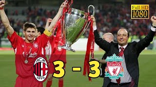 Milan vs Liverpool 3  3 Highlight amp Goals I UCL Final 2005 [upl. by Ramed]