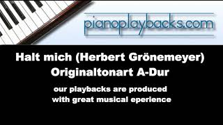 Halt mich Herbert Grönemeyer Playback Instrumental Demo ADur [upl. by Aneeras]