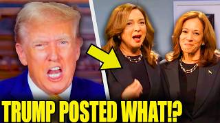 Trump Makes INSANE Post After Kamala’s SNL MASTERCLASS [upl. by Townie]