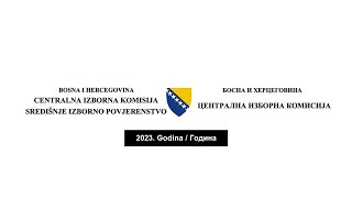 70  žurna sjednica Središnjeg izbornog povjerenstva Bosne i Hercegovine [upl. by Hutson354]