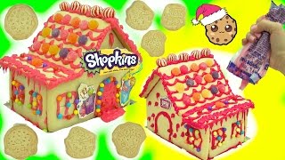 DIY Candy Christmas Cookie House Kit  Cookieswirlc Video [upl. by Yrocej]