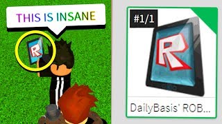 GIVING EVERYBODY THE RAREST ROBLOX ITEM TABLET [upl. by Juieta757]