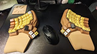 Dactyl manuform Typing practice on monkeytype and typeracer [upl. by Ahsatel876]