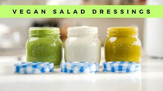 7 EPIC RAW VEGAN SALAD DRESSINGS 😋 fast  easy [upl. by Shelia]