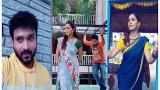 Abhishekam serial team members latest tiktok harikrishna subhadhraDevlatha latest dubsmash [upl. by Yenial]