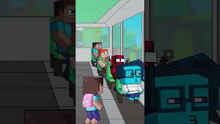 Who Took Little Steves Money AZ Bus Story Minecraft Animation minecraftshorts fyp [upl. by Couchman834]