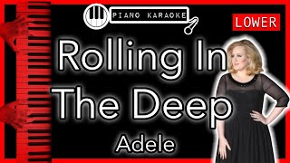 Rolling In The Deep LOWER 3  Adele  PK Instrumental [upl. by Aeslahc]