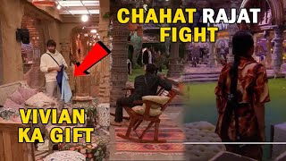 Bigg Boss 18 Today Episode Promo Vivian Ke liye Gift Chahat aur Rajat Me Hui Fight bb18 [upl. by Ahsakat602]