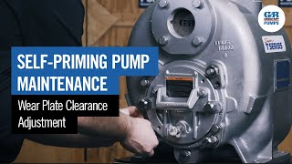 SelfPriming Pump Maintenance  Wear Plate Clearance Adjustment [upl. by Sheilah]