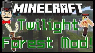 Minecraft Mods  TWILIGHT FOREST Mod New Mysterious Dimension Mobs Ruins amp More [upl. by Amsaj]