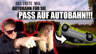 Erste Fahrstunde auf der AUTOBAHN  Fahrstunde mit Rob Dee [upl. by Rehpotisrhc]