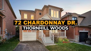 72 Chardonnay Dr  Thornhill [upl. by Kcirdorb517]