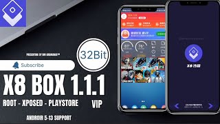 X8 Box v111 32bit Virtual Root Xposed Playstore [upl. by Idnym]