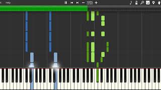 Cant Take My Eyes Off Of You  Sheet Music Piano Synthesia [upl. by Hujsak]