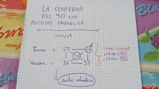 SPIEGATA LA CONFERMA DEL 90 SU TORINO VENEZIA  seguitele fino a sabato 16 novembre [upl. by Kaleb]