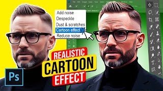 How to Turn Photos into Cartoon Effect in Photoshop  Photoshop Tutorial [upl. by Yolande]