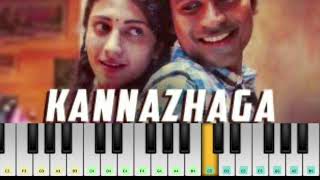 Kannazhaga Song in Piano  Piano  Kannazhaga Song  3 movie  Anirudh  Dhanush  AR Music [upl. by Leugar305]