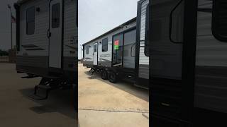 HUGE travel trailer with 2 bedrooms and MASSIVE living room Sportsmen 364BH by KZ shorts rv [upl. by Hester]