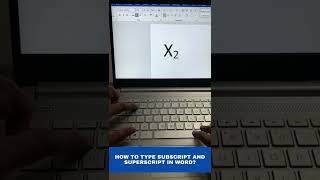 how to type subscript and superscript in word [upl. by Halueb874]