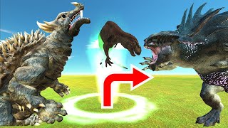 Escape From Anguirus Then Evolve To A Higher Level  Animal Revolt Battle Simulator ARBS [upl. by Etienne963]