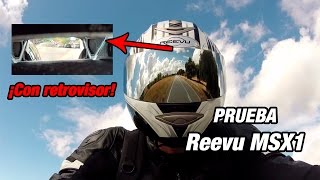 Casco Reevu MSX1 con retrovisor Prueba a fondo FullHD [upl. by Ahsinaw]