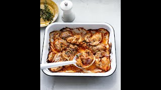 Baked Boneless Chicken Thighs with Dijon [upl. by Argella]