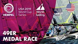 49er Medal Race  Hempel World Cup Series Miami USA [upl. by Tomasina]