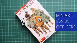 Miniart 135 US Officers 35477 Review [upl. by Katzman]