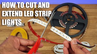 How to Cut LED Strip Lights and Extend EASIEST METHOD EVER [upl. by Urbain]