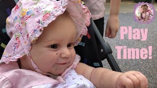 REBORN Maddie and Aliyah Playing at the Park  Babys First Outing Fun Friday [upl. by Trah644]