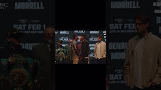 David Benavidez vs David Morrell first press conference faceoff ahead of Feb 1st… shorts [upl. by Kronfeld]