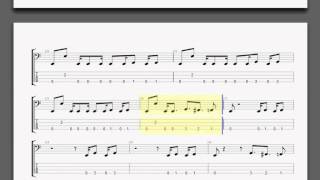 Metallica The Shortest Straw Bass guitar tablature [upl. by Harl]