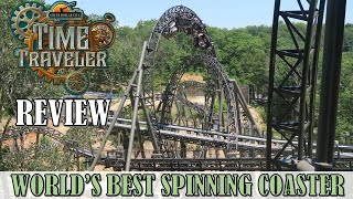 Time Traveler Review Silver Dollar City  Worlds Best Spinning Roller Coaster as of 2020 [upl. by Erdnassak]