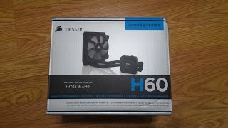 Corsair Hydro Series H60 Review and Comparison [upl. by Ahsinal764]