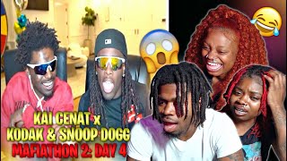 KAI CENAT x KODAK BLACK amp SNOOP DOGG Mafiathon 2 Day 4 Recap  REACTION [upl. by Htiffirg]