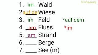 Präpositionen üben Deutsch lernen Deutsche Grammatik deutsch germangrammar longua grammatik [upl. by Yecad]