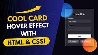 You Wont Believe How Easy It Is to Create Cool Card Hover Effects html css [upl. by Miharbi]