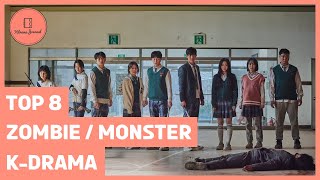 Eight Best ZombieMonster Theme Kdrama Series [upl. by Airat]