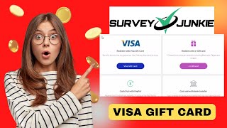 Good News Survey Junkie Visa Card Available to All  Survey junkie Visa Card Withdraw [upl. by Rairb505]