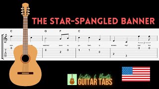 USA The StarSpangled Banner GUITAR TAB [upl. by Ysiad24]