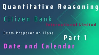 Citizen Bank International Limited Exam preparation classPart 1 [upl. by Ahsatak]