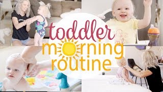 TODDLER MORNING ROUTINE  2018 [upl. by Honeywell862]