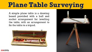 SampG M1  Plane Table Surveying  Graphical method  Orientation using compass amp back sighting [upl. by Maker]